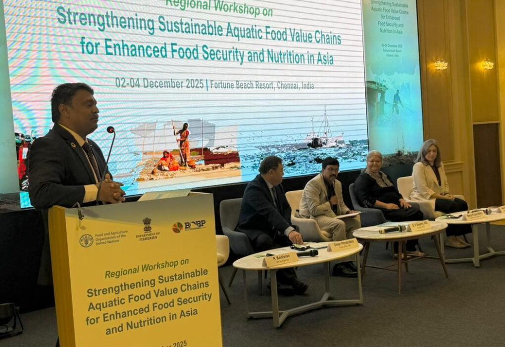 FAO officials including Dr Omar Penarubia, Angela Lentisco and Meeta Punjabi Mehta emphasised that strengthening aquatic food value chains is crucial for nutrition, livelihoods and climate resilience across the region.