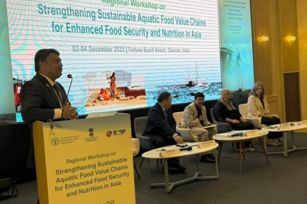 FAO officials including Dr Omar Penarubia, Angela Lentisco and Meeta Punjabi Mehta emphasised that strengthening aquatic food value chains is crucial for nutrition, livelihoods and climate resilience across the region.